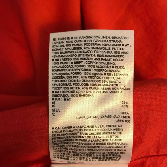 Banana Republic Womens Red Print Pull On Lined Pockets Skirt Size M - Picture 8 of 10